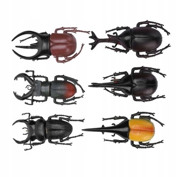 6 sztuk Symulacja Beetle Owad Model Halloween
