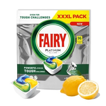 KAPSUŁKI DO ZMYWARKI FAIRY PLATINUM ALL IN ONE 96 SZT - SKUTECZNE