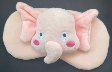 МАСКА ДЛЯ СПАНИЯ ДЛЯ ГЛАЗ ПУЗЫРЬ РАССЛАБЛЕНИЕ СНА СЛОН 3D OLDMAN ELEPHANT РОЗОВЫЙ