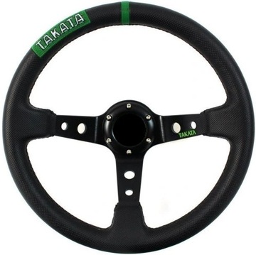 KIEROWNICA SPORTOWA SKÓRZANA 35-cm TUNIGNOWA REPLIKA TAKATA + NABA BMW E46
