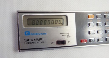 SHARP ELSI MATE EL-5809 ЯПОНСКИЙ СТАРЫЙ КОЛЛЕКЦИОННЫЙ КАЛЬКУЛЯТОР