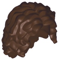 Lego Nowe Włosy Damskie Dark Brown c. brązowe długie lokowane 20595