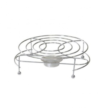 Podgrzewacz do potraw okrągły chrom 1 tealight