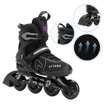 Attabo Bricker 40 fitness dámské Kolečkové Brusle ABEC-7 Wheels 80mm Hliníková Deska