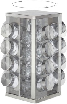 ВРАЩАЮЩАЯСЯ ПОДСТАВКА ДЛЯ ПРИПРАВ 17 ЭЛЕМЕНТОВ. ДЛЯ ПЕРЦА СОЛЬ