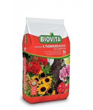 Ziemia uniwersalna do kwiatów BIOVITA 5Litrów