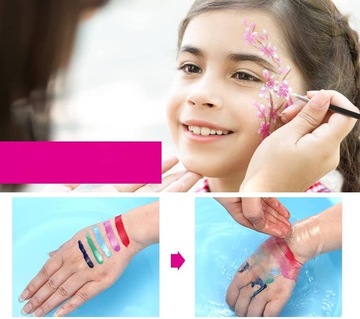 Farby do Malowania Twarzy dla Dzieci 15 Kolorów Bezpieczna zabawa + GRATIS