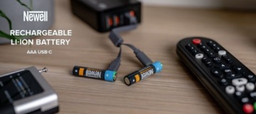 2x аккумулятора AAA со встроенным USB-C Newell 500mAh