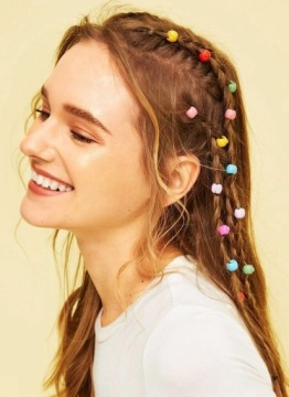 10 szt RURKI Pierścienie koraliki do warkoczy