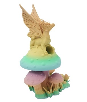 Дракон на поганке - башня из кубиков - FatesEnd Fey Dragon Dice Tower Pastel