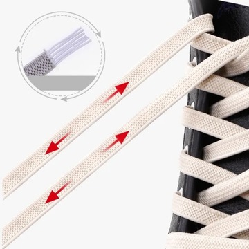 No Tie Flat Hiking Running Shoe Lace Elastic Shoelaces Outdoor Leisure