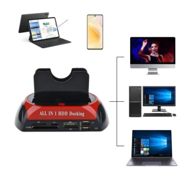 ДОК-СТАНЦИЯ SATA 2.5' 3.5' IDE HDD SSD USB 3.0 CARD READER