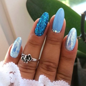 НАБОР УКРАШЕНИЙ ДЛЯ НОГТЕЙ, 5 ШТ. DUST GLITTER HOLO SEA BIRYSE