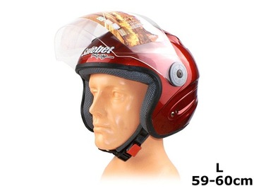 KASK otwarty MOTOR SKUTER L