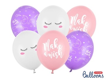 Balony urodziny JEDNOROŻEC Unicorn 6 szt
