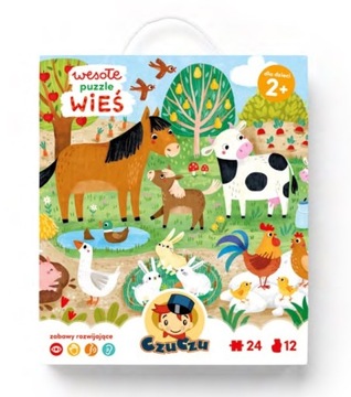 Puzzle CzuCzu Puzzle 24 elementów CzuCzu Wesołe puzzle Wieś 2+ puzzle 24 el