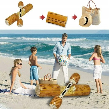 НАДУВНОЙ БАССЕЙН И ВОДНЫЕ ИГРУШКИ НАБОР ДЕРЕВЯННЫХ ПОНТО ИЗ 4 ШТ.