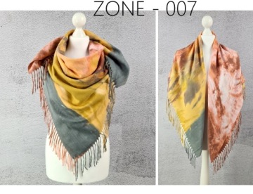 Стильная шаль с кисточками - весна в разных исполнениях