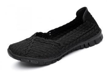 Rock Spring Carioca czarne damskie buty półbuty z rozciągliwej tkaniny 38
