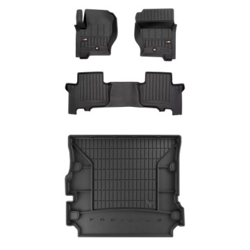 3D gumová sada koberců a rohožek Land Rover Discovery III 2004-2009 7 osobo