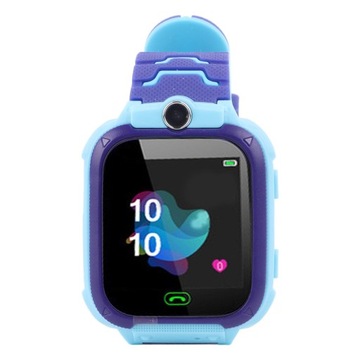 Smartwatch lokalizator GPS odcienie niebieskiego