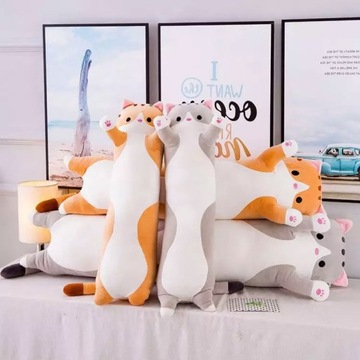 ДЛИННАЯ ПЛЮШЕВАЯ ПОДУШКА KITTY CAT MASCOT 90 СМ XXL