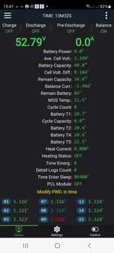 BMS JK Inverter 7S- 16S 200A Li-Ion-LiFePO4 PB2A16S20P magazyn energii HES