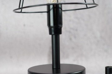 czarna rurka do podstawa lampy kinkietu dystans 5cm DIY loft retro części