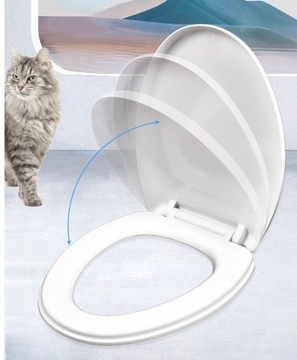 СИДЕНЬЕ ДЛЯ УНИТАЗА МЕДЛЕННО ЗАКРЫВАЮЩЕЕ, ЖЕСТКОЕ, СЪЕМНОЕ, универсальное.