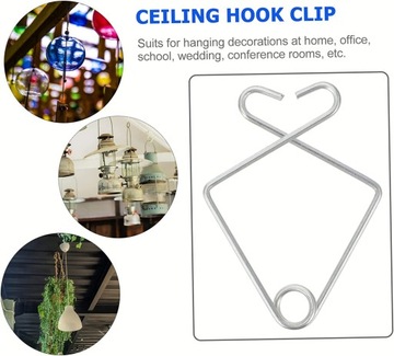 100 шт. потолочный крючок, сверхмощные вешалки для одежды