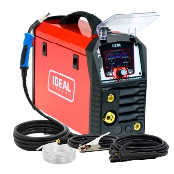 Spawarka ideal półautomat spawalniczy MIG 201 spawarka migomat mig mag LCD