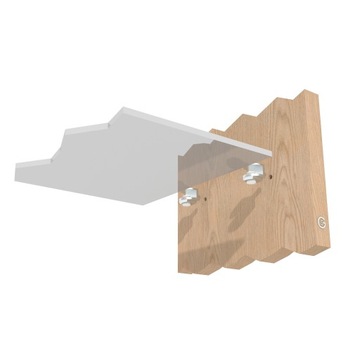 1x стеклянная полка с винтовым креплением, никель