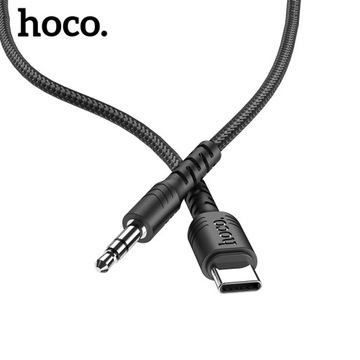 Аудиокабель USB Type-C USB-C Type-C + разъем AUX, 3,5 мм, 1 м, оплетка