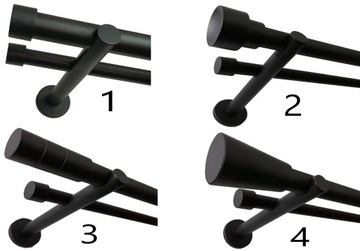 Двойной карниз BLACK LOFT Fi25+19/250см лягушки