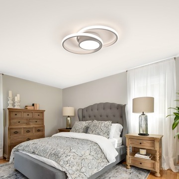 СВЕТОДИОДНЫЙ ПОТОЛОЧНЫЙ СВЕТИЛЬНИК КОЛЬЦО ПОТОЛОЧНЫЙ СВЕТИЛЬНИК БЕЛЫЙ 4500К СОВРЕМЕННЫЙ ДЛЯ ГОСТИНОЙ 42ВТ