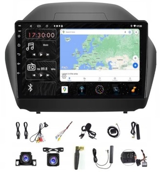 RADIO NAWIGACJA GPS ANDROID CARPLAY WIFI HYUNDAI IX35 2009-2015 SIM 2/32GB