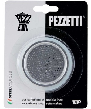 Pezzetti 2 uszczelki + sitko 4 tz do stalowych