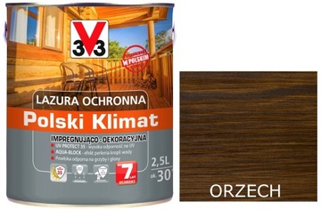 Lazura V33 Polski Klimat 7 lat Orzech 2,5L