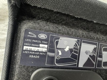 POLIČKA KUFRU LAND ROVER EVOQUE L551 K8D2-46668