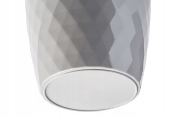 ПЛАСТИКОВЫЙ ЦВЕТОЧНЫЙ ГОРШОК С ПОДСТАВКОЙ КРЫШКА ДЛЯ ЦВЕТОЧНОГО ВАЗОНА 18см СЕРЫЙ KADAX