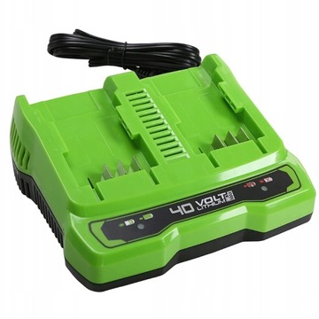 Ładowarka 40V 2x2A akumulatorów baterii Greenworks