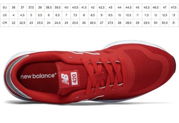 42,5 BUTY NEW BALANCE MĘSKIE CZERWONE MRL420CE