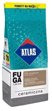 Fuga Ceramiczna 123 Jasnobrązowy 2kg Atlas