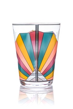 WAZON SZKLANY KROSNO HANDMADE ZDOBIONY BAOBAB 24 cm