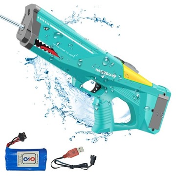 MIOTACZ PISTOLET NA WODĘ ELEKTRYCZNY DLA DZIECI XL