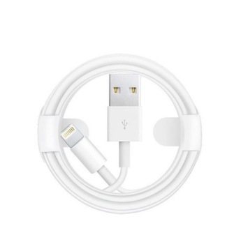 Кабель USB LIGHTNING для iPhone БЕЛЫЙ HQ 1м