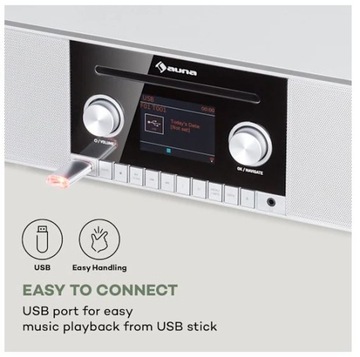 AUNA CONNECT CD MKII ИНТЕРНЕТ-РАДИО CD FM BT MP3 DAB+ SPOTIFY