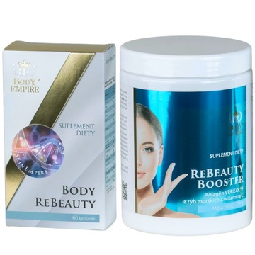 Kolagenowa Bomba Kolagen Rybi ReBeauty Booster + Body Rebeauty Zestaw -2szt