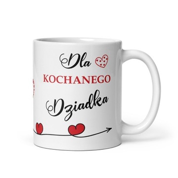 Kubek na Dzień Babci i Dziadka. Kubek z napisem Dla Kochanej Babci. Prezent