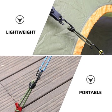 6 шт. ГИБКИЙ КРЮК ДЛЯ КРЕПЛЕНИЯ КЕМПИНГОВЫХ ПАЛАТОК